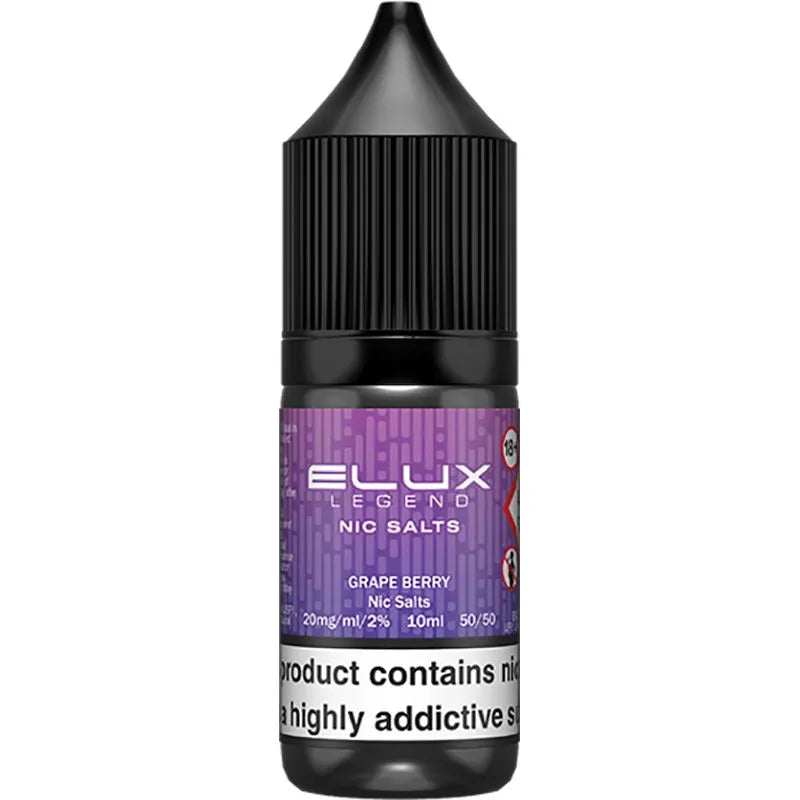 ELUX Legend Nic Salts Grape Berry E-Liquid 10ml