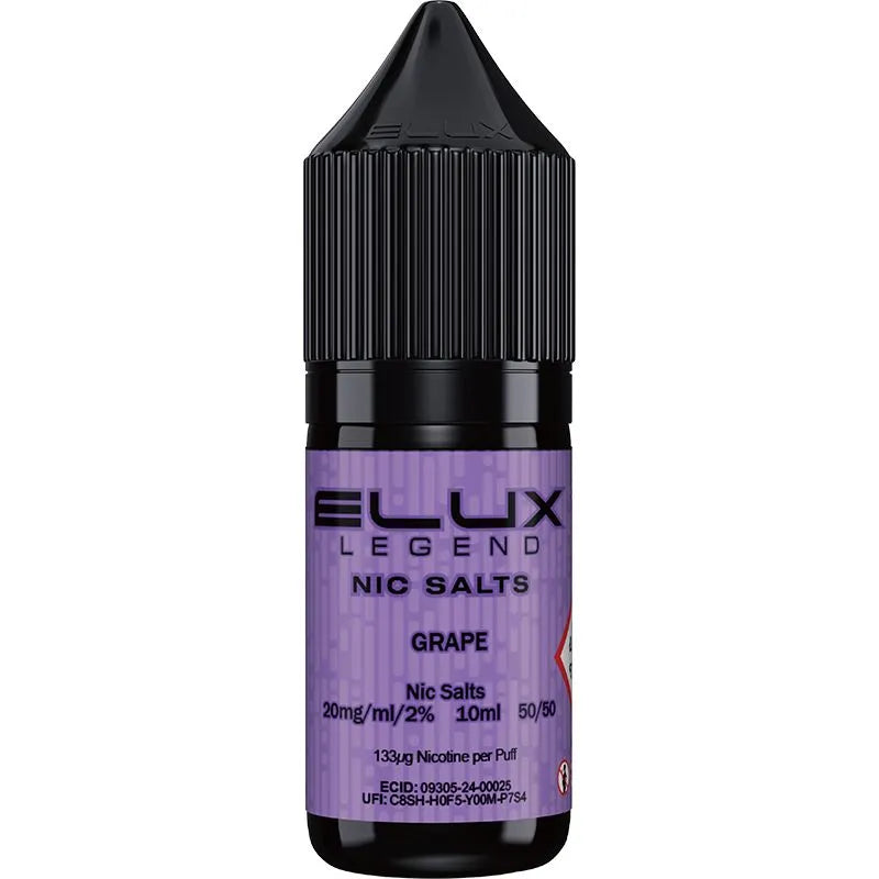 ELUX Legend Nic Salts Grape E-Liquid 10ml