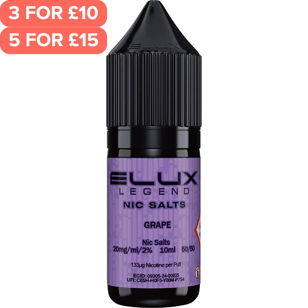 Grape ELUX Legend Nic Salts E-Liquid 10ml
