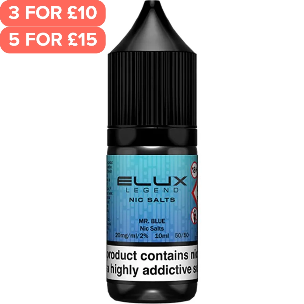 Mr Blue ELUX Legend Nic Salts E-Liquid 10ml