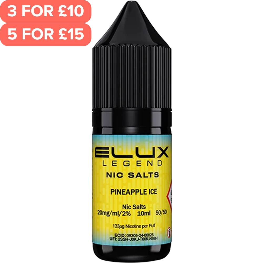 Pineapple Ice ELUX Legend Nic Salts E-Liquid 10ml