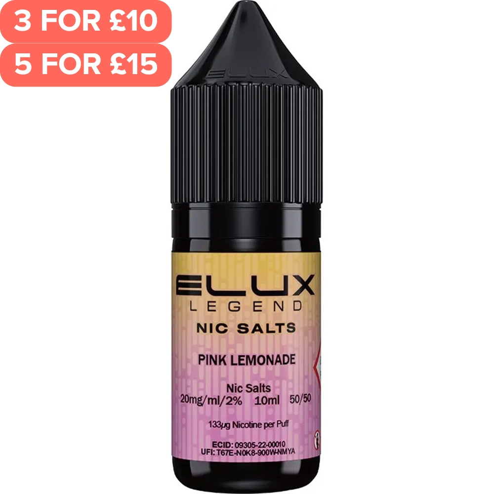 Pink Lemonade ELUX Legend Nic Salts E-Liquid 10ml