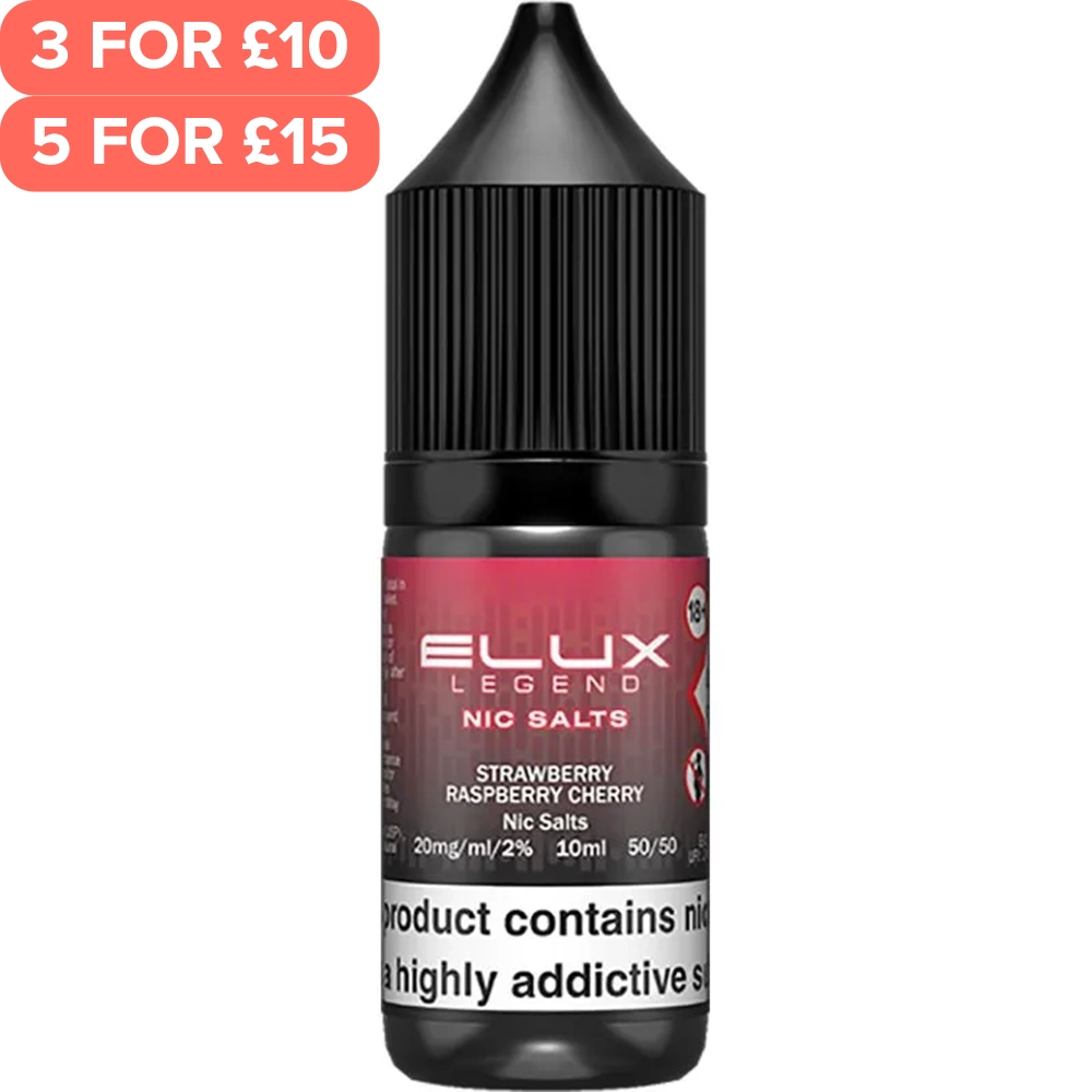 Strawberry Raspberry Cherry ELUX Legend Nic Salts E-Liquid 10ml