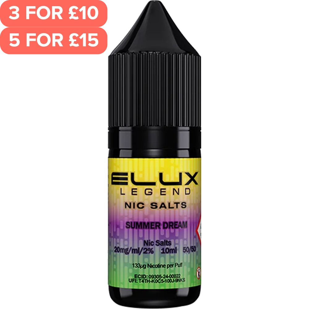 Summer Dream ELUX Legend Nic Salts E-Liquid 10ml