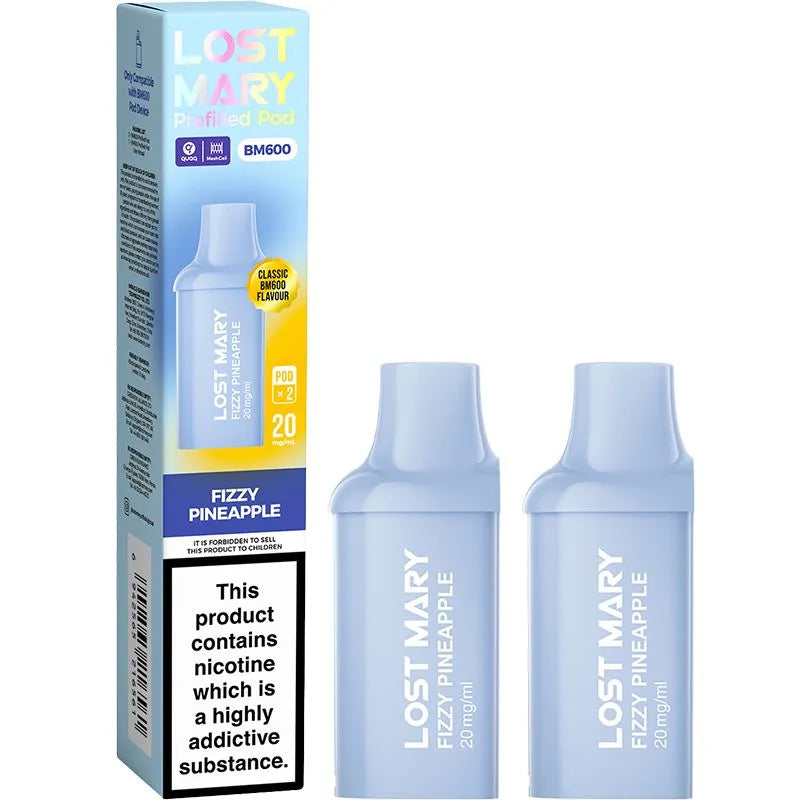 Fizzy Pineapple Lost Mary BM600 Pods 2 Pack