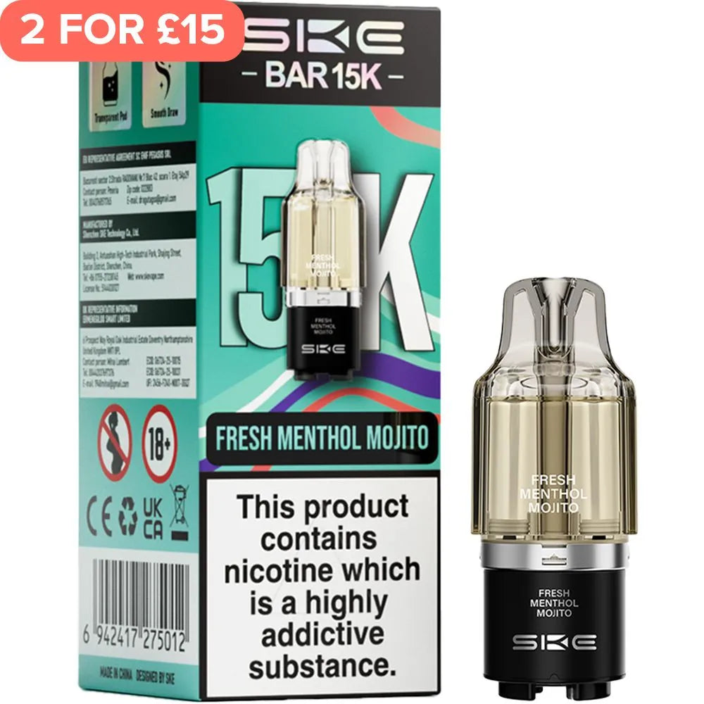 Fresh Menthol Mojito SKE Bar 15K Pod & Refill 12ml