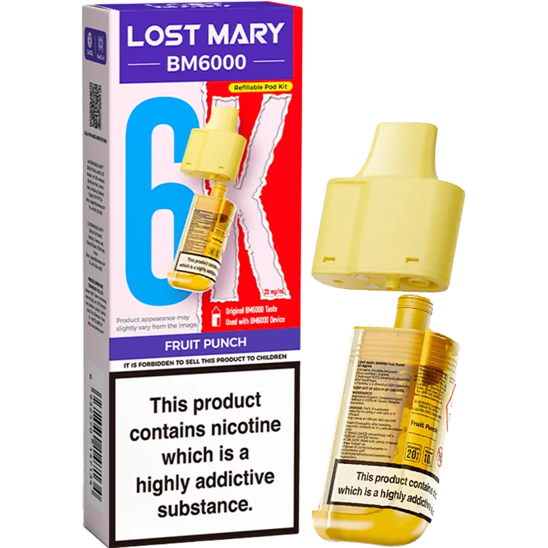 Fruit Punch Lost Mary BM6000 Pod & Refill 12ml