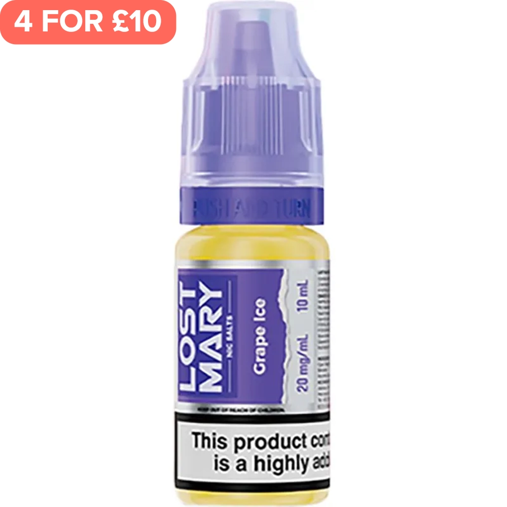 Grape Ice Lost Mary Nic Salts E-Liquid 10ml
