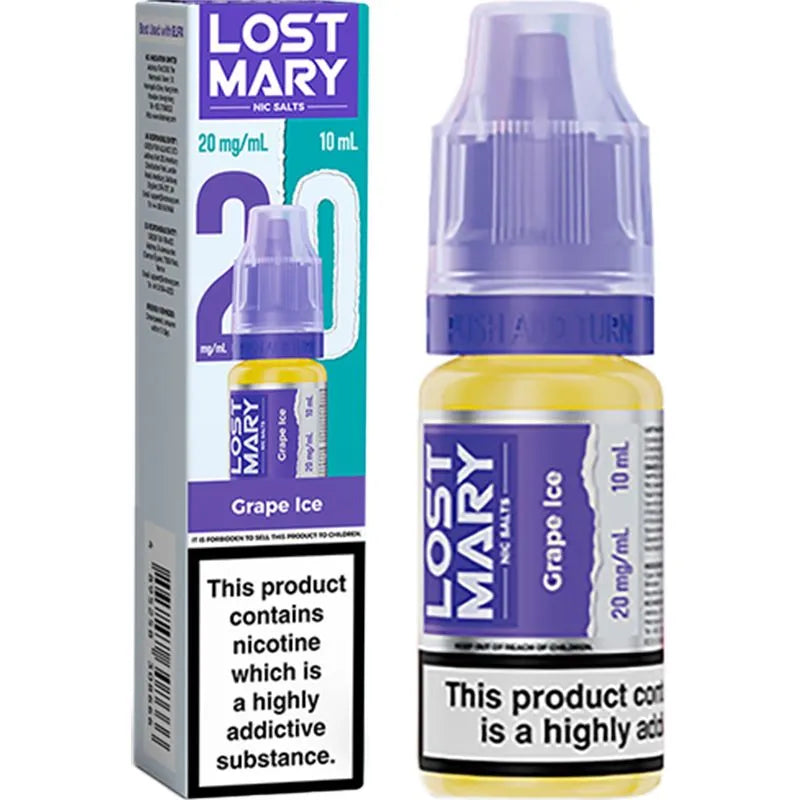 Grape Ice Lost Mary Nic Salts E-Liquid 10ml