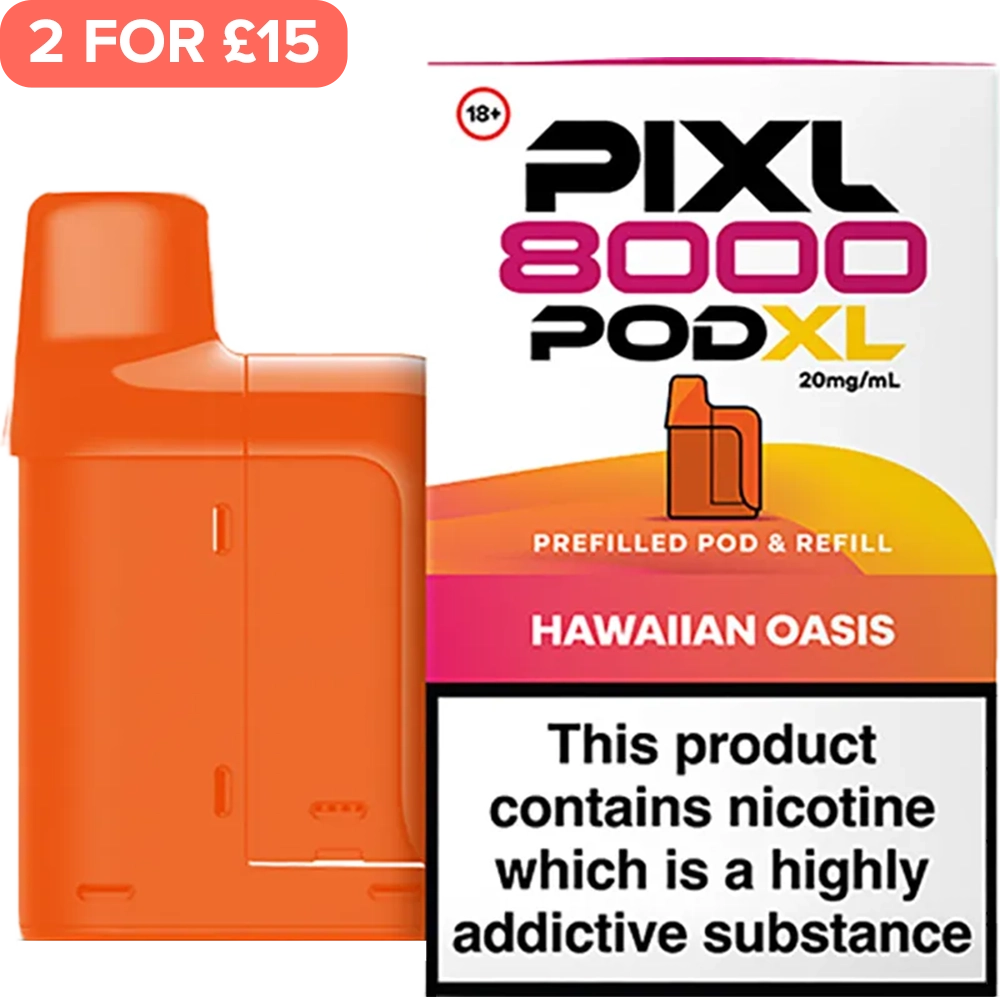 Hawaiian Oasis PIXL 8000 Pod XL Pod & Refill 12ml