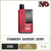 IVG Smart 5500 Strawberry Raspberry Cherry Rechargeable Disposable Vape 12ml