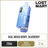 Acai Berry Blueberry Lost Mary BM6000 Pod Vape Kit 12ml