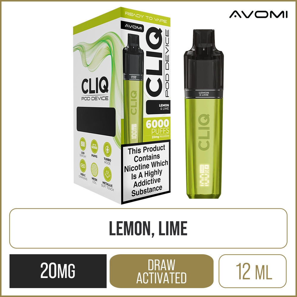 Lemon & Lime Avomi CLIQ Pod Vape Kit 12ml