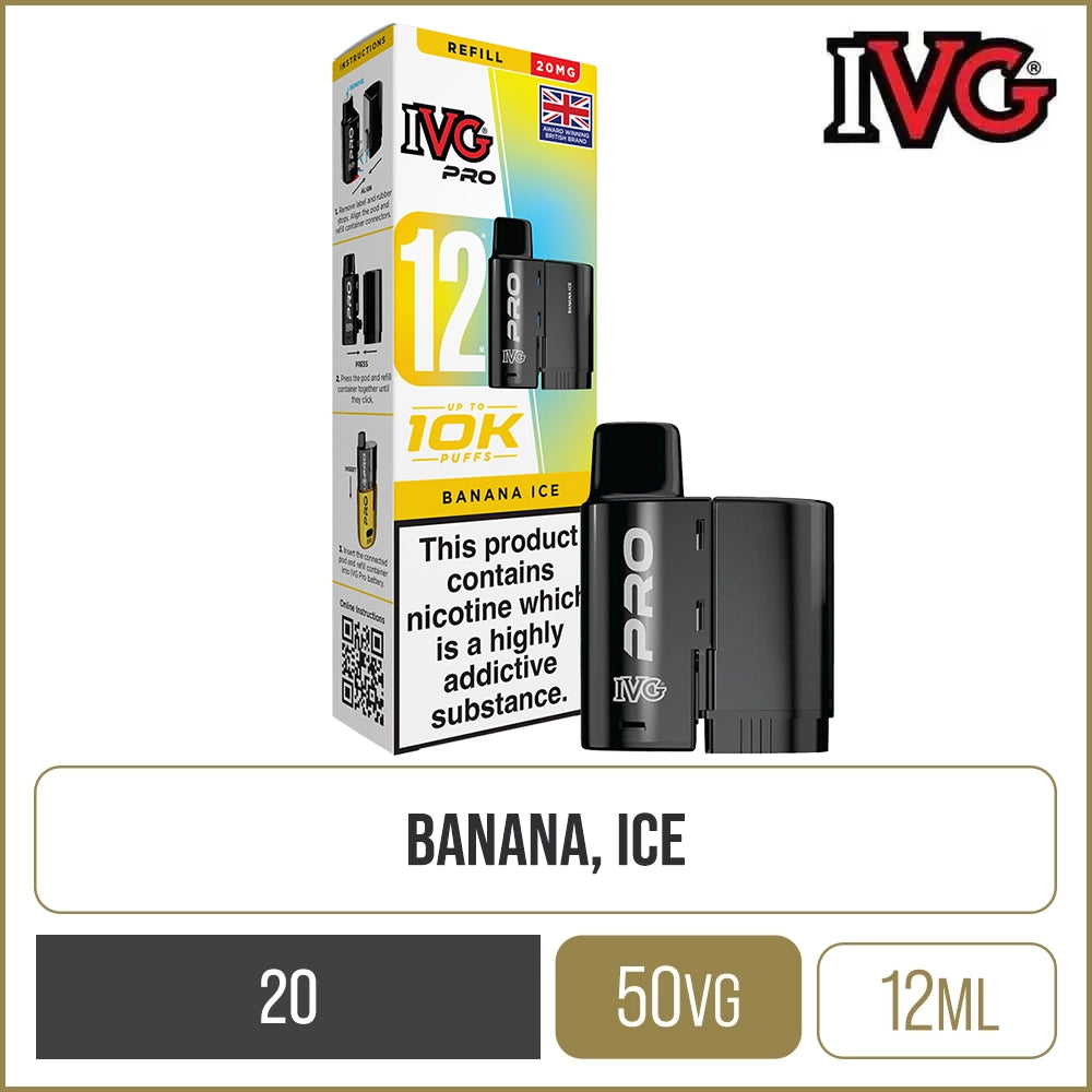 Banana Ice IVG Pro Pod & Refill 12ml