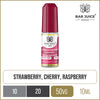 Bar Juice 5000 strawberry cherry raspberry 10ml e-liquid.