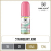 Strawberry and kiwi Bar Juice 5000 nic salt e-liquid with product information below.