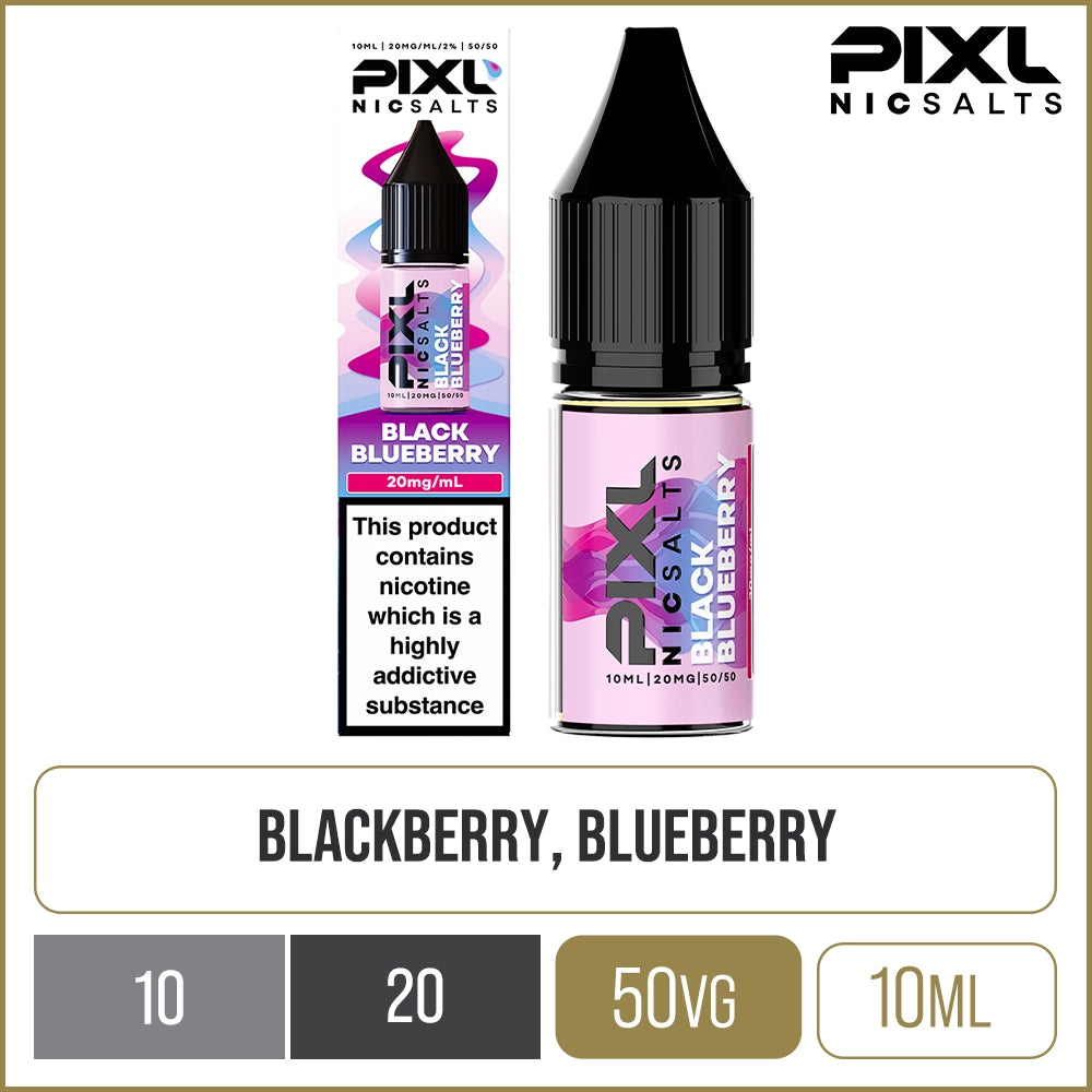 Black Blueberry PIXL Nic Salts E-Liquid 10ml