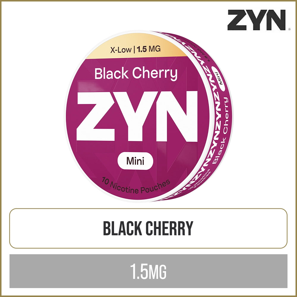 Black Cherry ZYN X-Low Mini Nicotine Pouches 10 Pack
