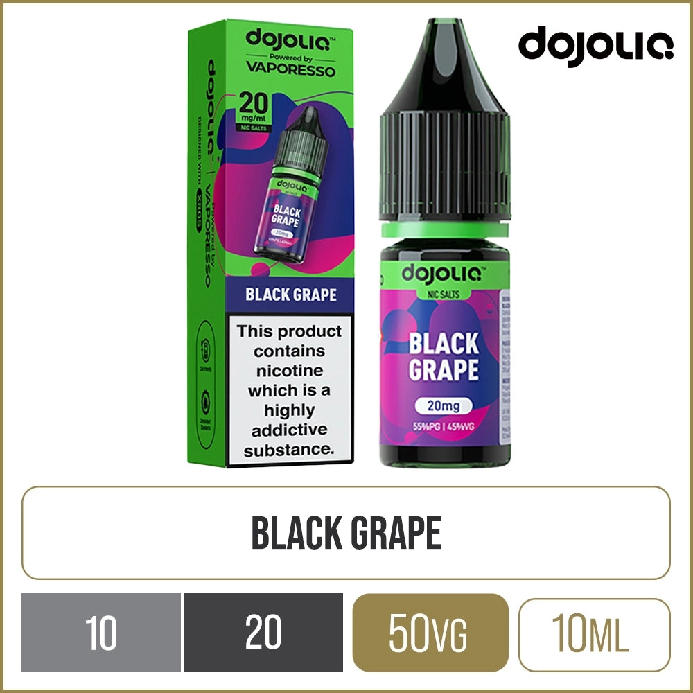 Black Grape DOJOLIQ Nic Salts By Vaporesso E-Liquid 10ml