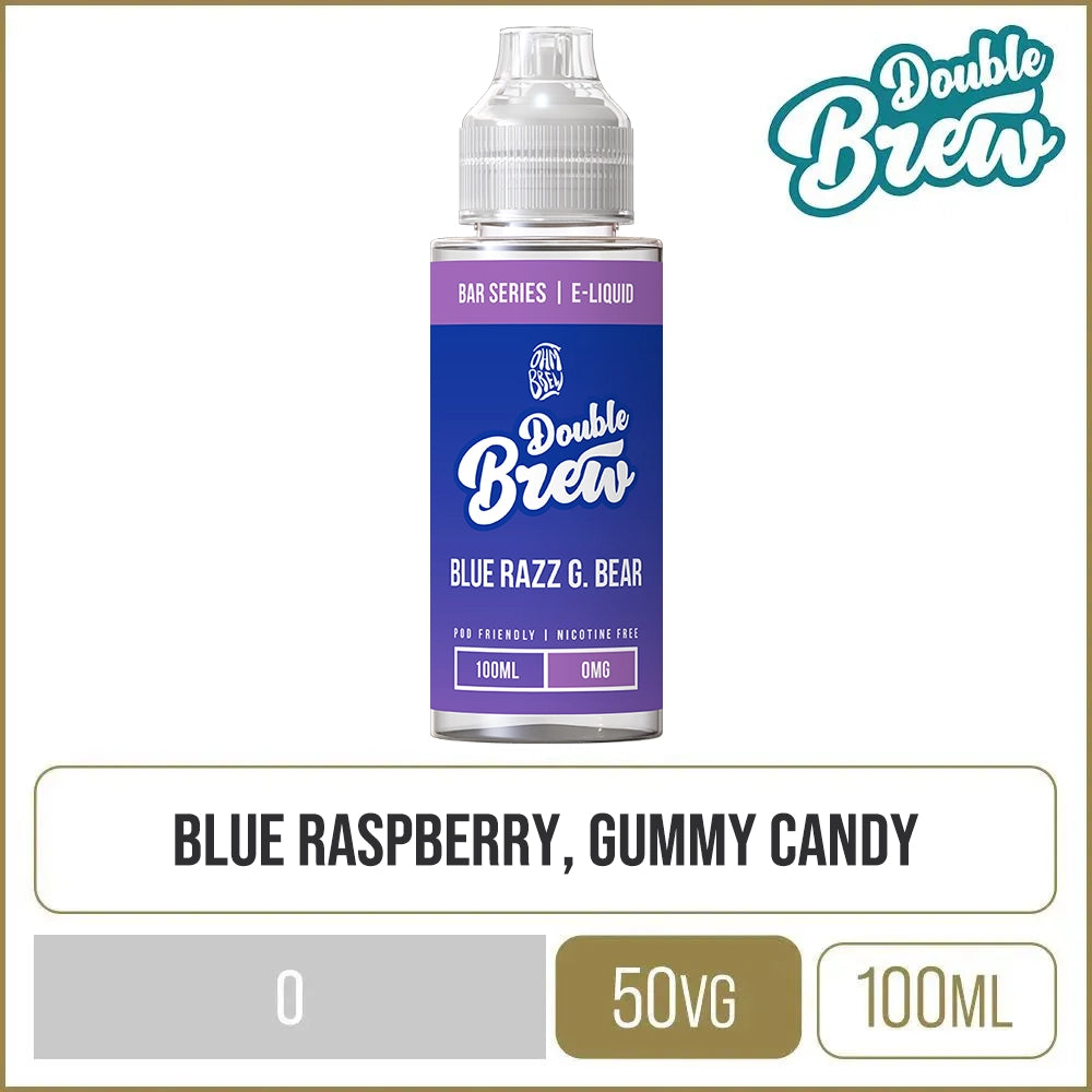 Blue Razz G. Bear Double Brew E-Liquid 100ml