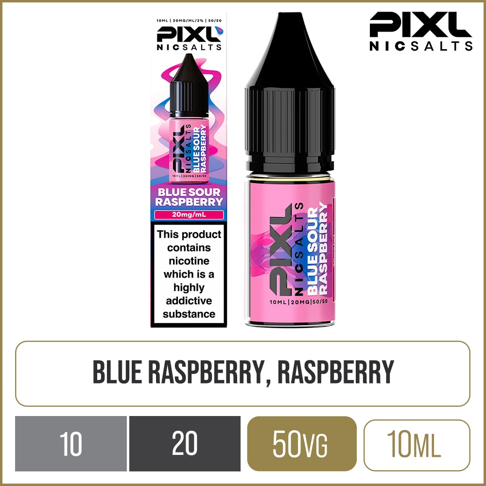 Blue Sour Raspberry PIXL Nic Salts E-Liquid 10ml