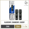Blueberry Cranberry Cherry Elf Bar 600 Pods 2 Pack