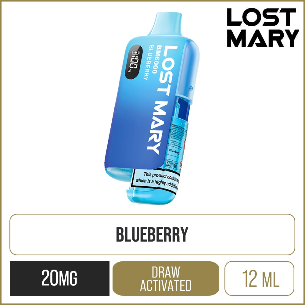 Lost Mary BM6000 Blueberry Pod Vape Kit 12ml