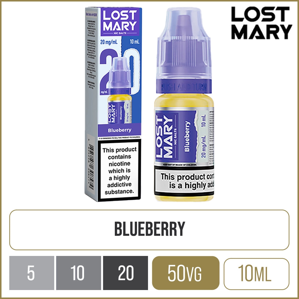 Blueberry Lost Mary Nic Salts E-Liquid 10ml