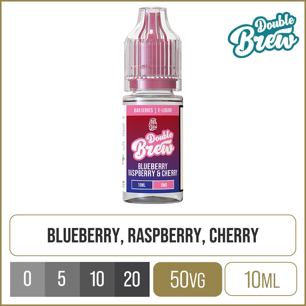 Blueberry Raspberry Cherry Double Brew Bar Series E-Liquid 10ml