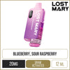 Lost Mary BM6000 Blueberry Sour Raspberry Pod Vape Kit 12ml