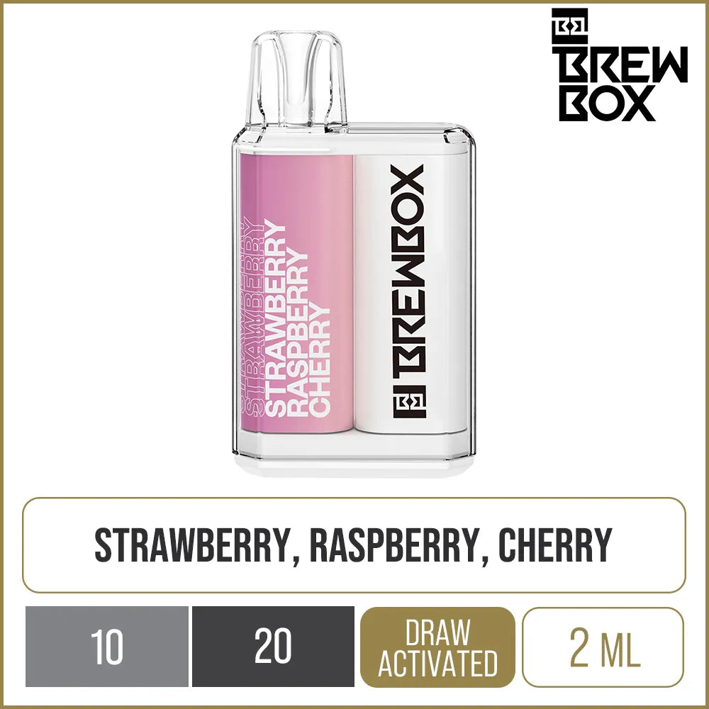BrewBox Strawberry Raspberry Cherry Disposable Vape