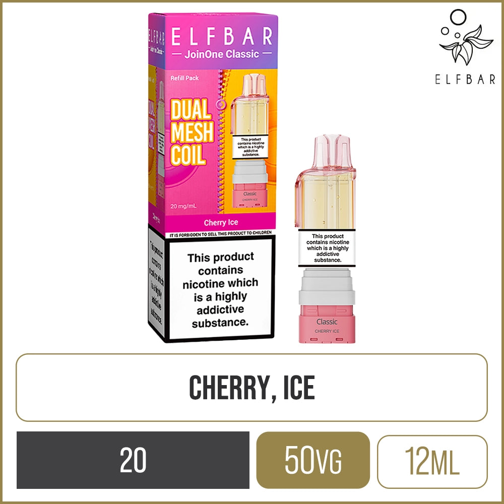 Cherry Ice Elf Bar JoinOne Classic Pod & Refill 12ml