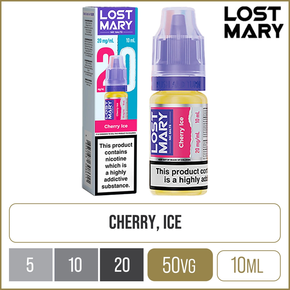 Cherry Ice Lost Mary Nic Salts E-Liquid 10ml