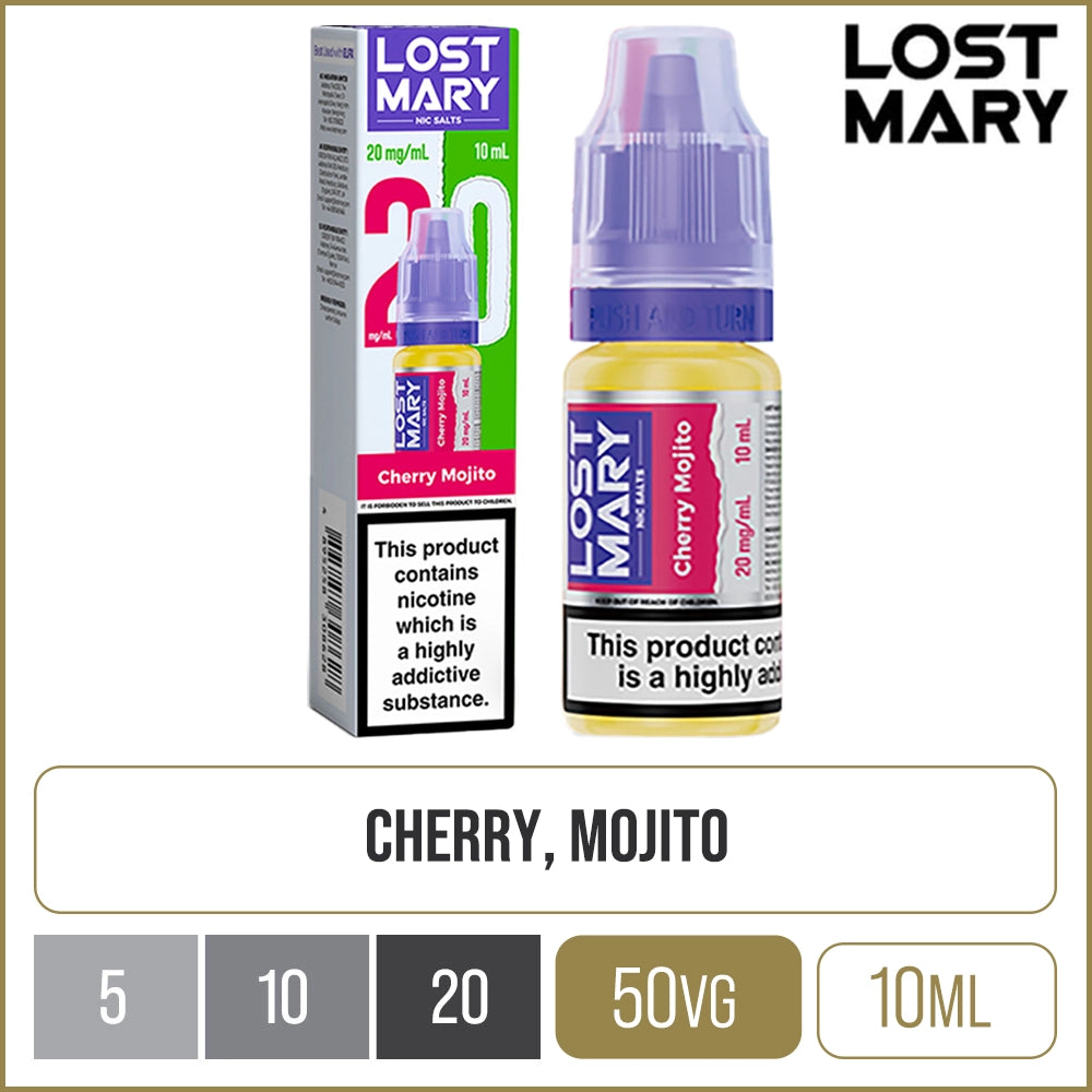 Cherry Mojito Lost Mary Nic Salts E-Liquid 10ml