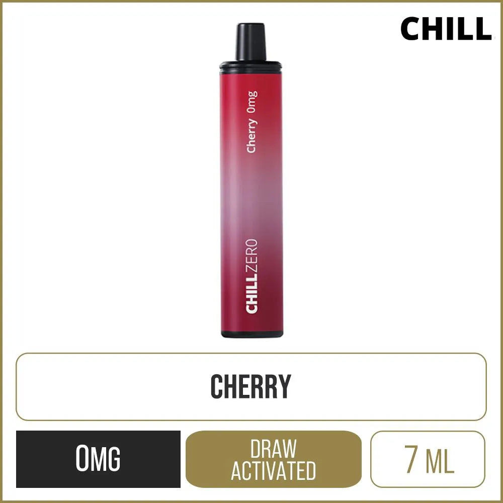 Chill Zero 3000 Cherry Rechargeable Disposable Vape 7ml