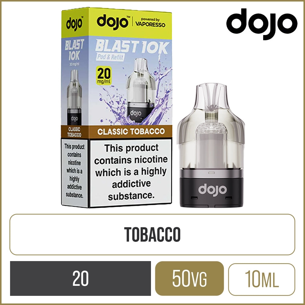 Classic Tobacco DOJO Blast 10K Pod & Refill 10ml