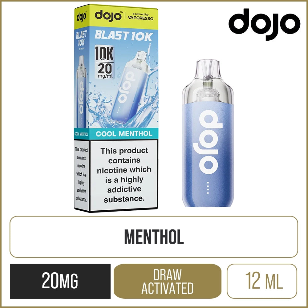 DOJO Blast 10K Cool Menthol Pod Vape Kit 10ml