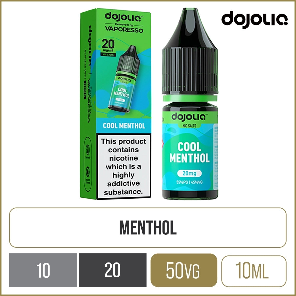 Cool Menthol DOJOLIQ Nic Salts By Vaporesso E-Liquid 10ml