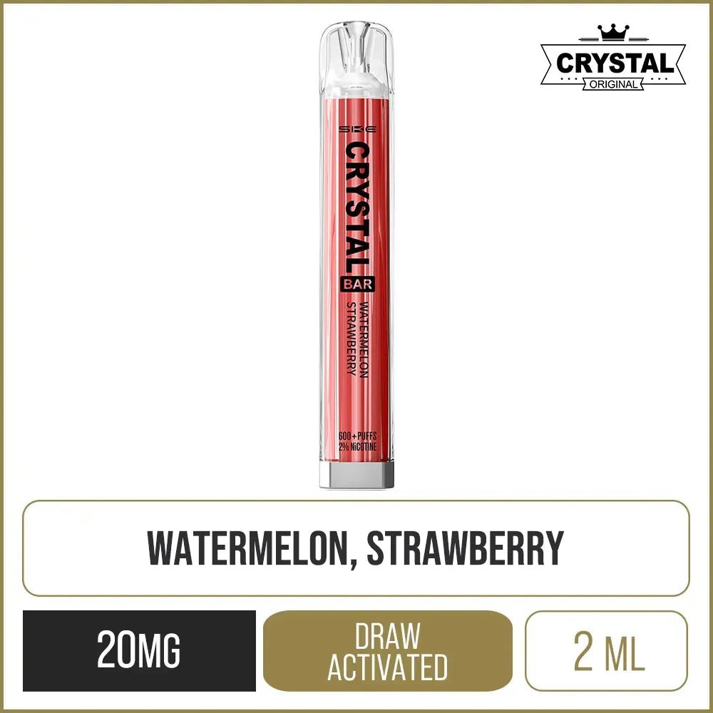 SKE Crystal Bar Watermelon Strawberry Disposable Vape
