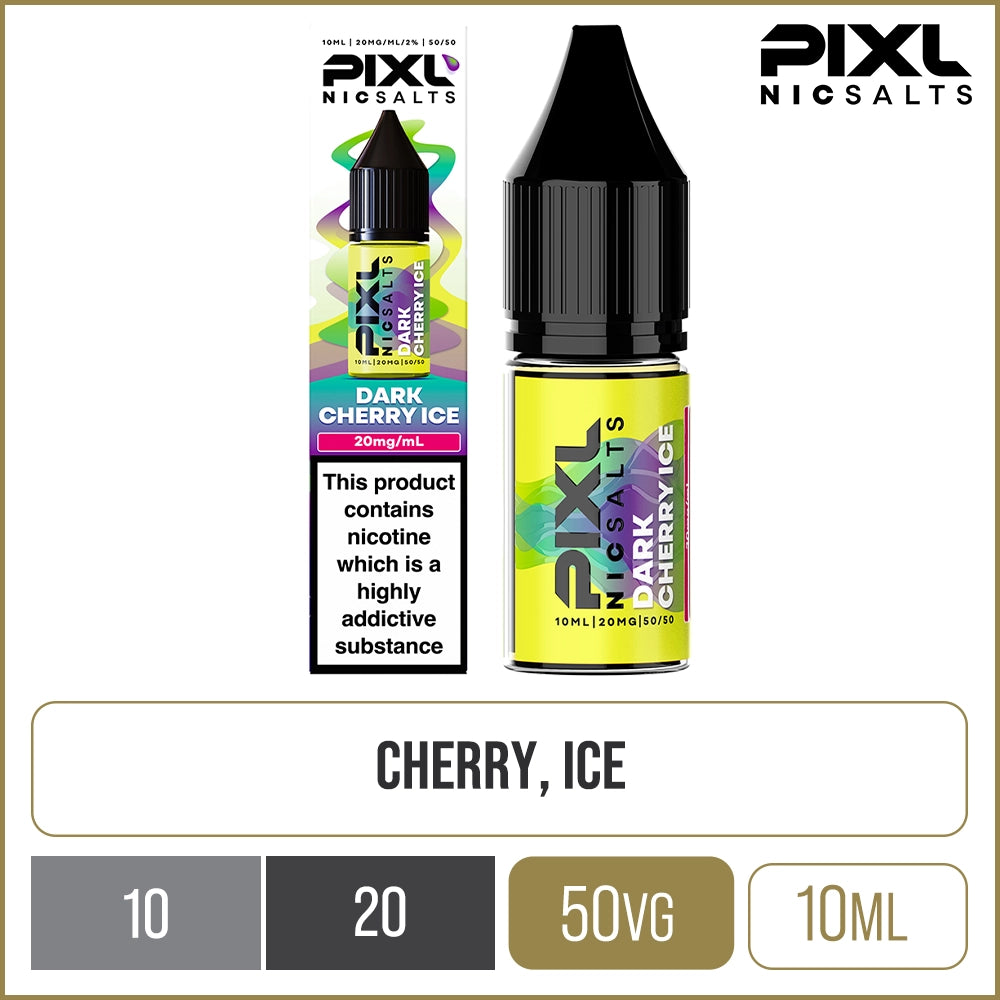 Dark Cherry Ice PIXL Nic Salts E-Liquid 10ml