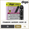 DOJO Blast 2000 Go Straw-Rasp Cherry Ice Pods 4ml
