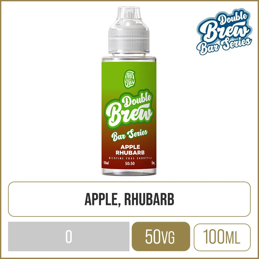 Double Brew Bar Series Apple Rhubarb 100ml