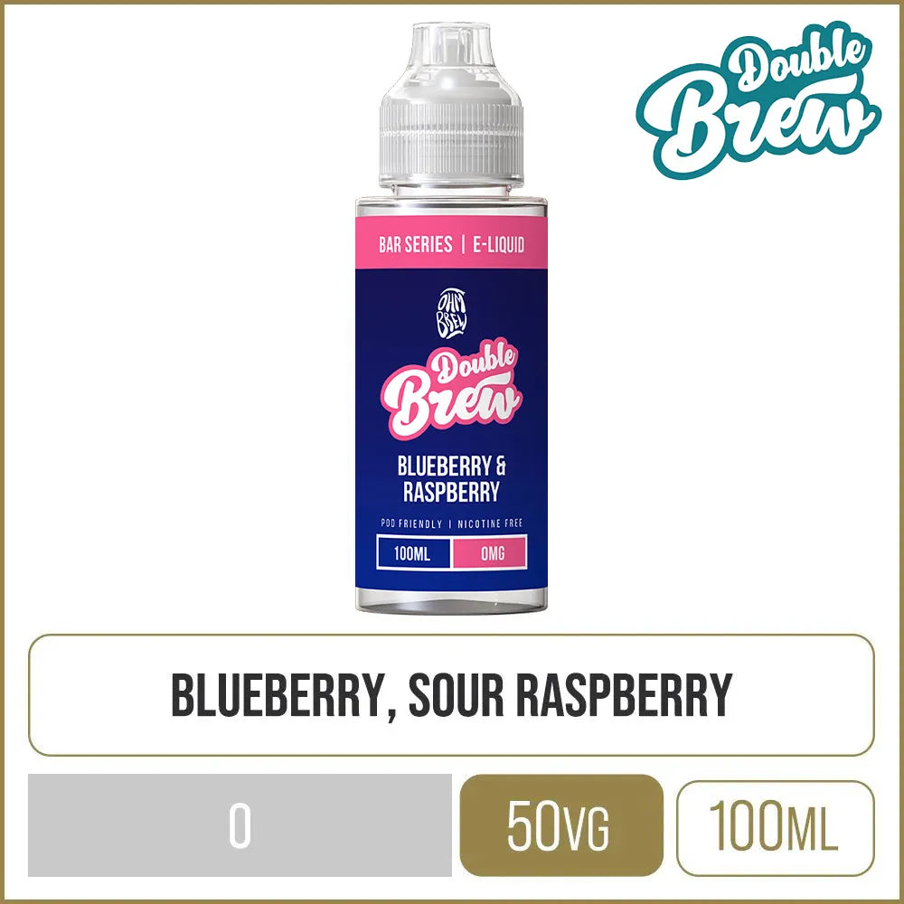 Double Brew Bar Series Blueberry & Raspberry 100ml