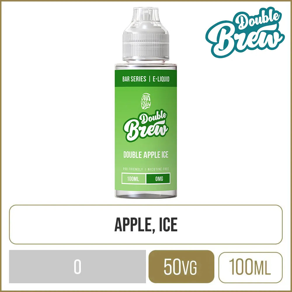 Double Apple Ice Double Brew Bar Series E-Liquid 100ml