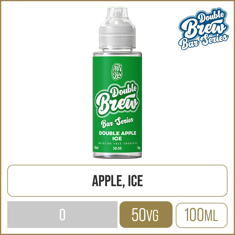 Double Apple Ice Double Brew Bar Series E-Liquid 100ml