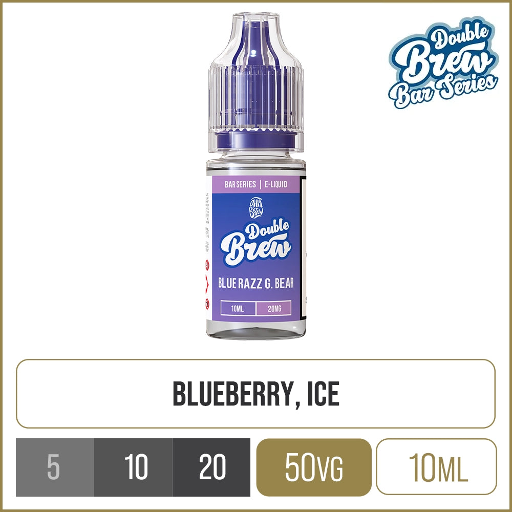 Blue Razz G. Bear Double Brew Bar Series E-Liquid 10ml