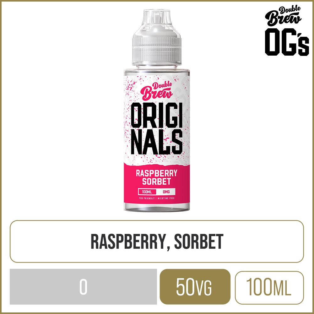 Double Brew Originals Raspberry Sorbet E-Liquid 100ml