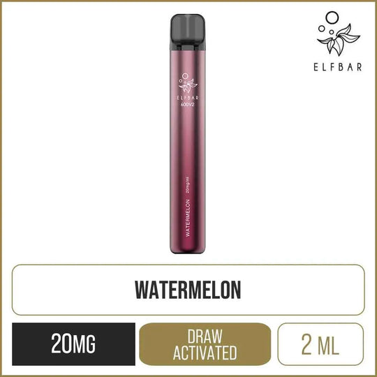 Elf Bar 600V2 Watermelon Disposable Vape