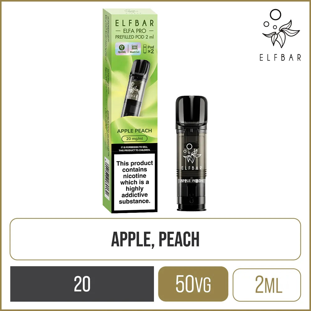Elf Bar ELFA PRO Apple Peach Pods 2 Pack