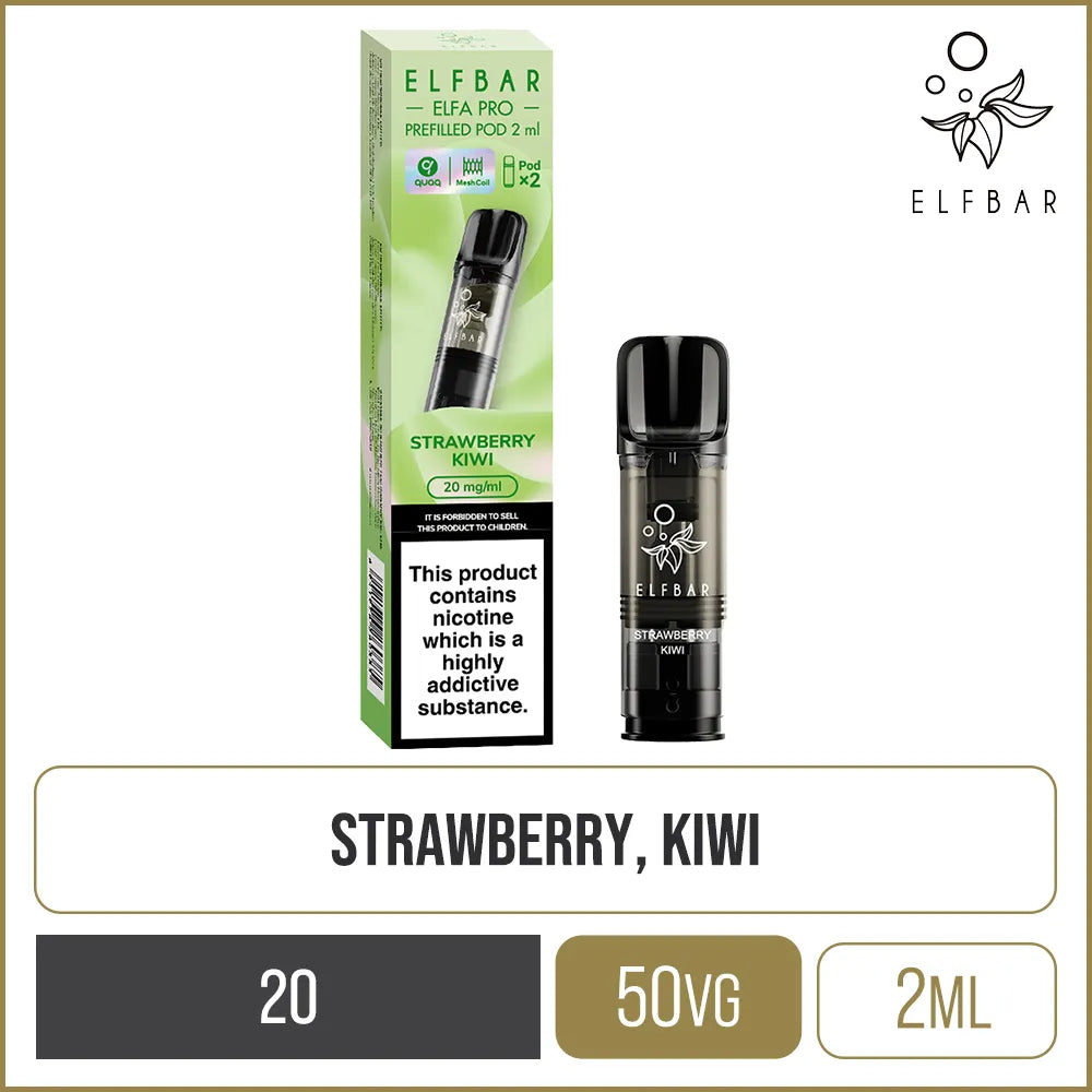Elf Bar ELFA PRO Strawberry Kiwi Pods 2 Pack